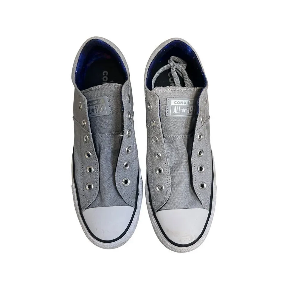 Converse All Star Chuck Taylor Gray Sneakers With Galaxy Print Interior
